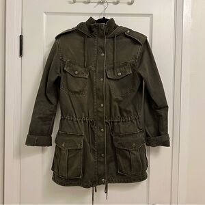 Olive Green Women's Utility Jacket from Aritzia